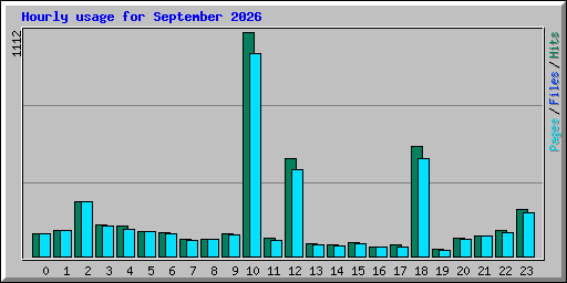Hourly usage for September 2026